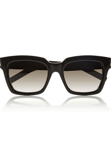 saint laurent bold square frame acetate sunglasses